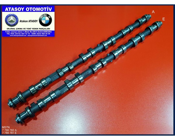 BMW E53 X5 3.0D EKSANTRİK MİLİ A 7788782 - 7 788 782 11317788777 E 7788781 - 7 788 781 11317788776 BMW E60 530D EKSANTRİK MİLİ BMW E65 730D EKSANTRİK MİLİ BMW E83 X3 3.0D EKSANTRİK MİLİ M57N